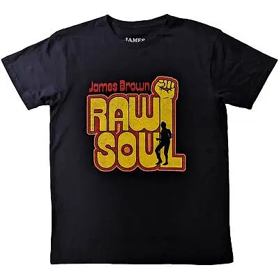 Buy JAMES BROWN Official Licensed Unisex T- Shirt -  Raw Soul - Black  Cotton • 17.99£