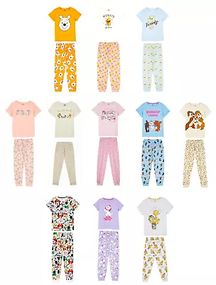 Buy Women Character Pyjamas Ladies 6-24 Cotton T-Shirt Long Pants Nightwear Primark • 19.95£