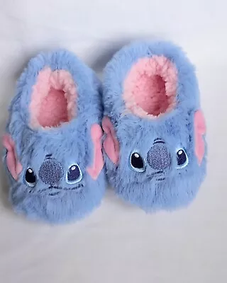 Buy Disney Lilo & Stitch Girls Slippers Kids Soft Anti-slip Sock Child UK 12-13 • 9.99£