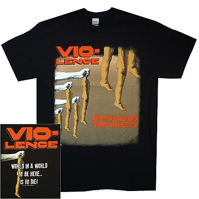 Buy Vio-lence Opressing The Masses Shirt S-XXL T-shirt Thrash Metal Tshirt Official • 20.16£