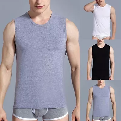 Buy Stay Stylish And Confident With This Plus Size Men's Clothing Tank Top • 11.75£