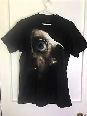 Buy The Wizarding World Of Harry Potter DOBBY Face Black Cotton T Shirt Size L • 16.50£