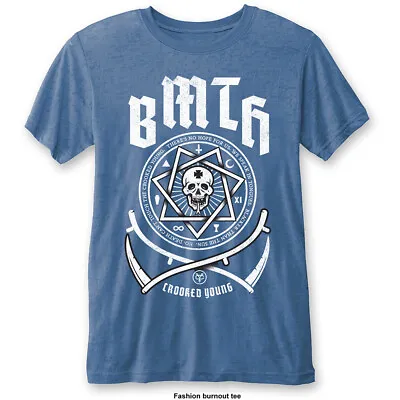 Buy Bring Me The Horizon - Crooked Young Blue T-shirt. Bmth. New With Tag. • 12.99£