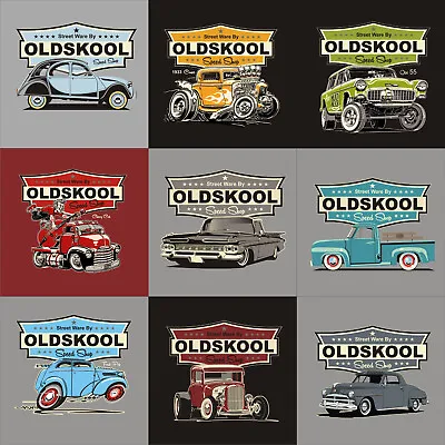 Buy T Shirt Classic Cars Hotrods Vintage Racing Rock And Roll 50's Retro Design • 15.99£