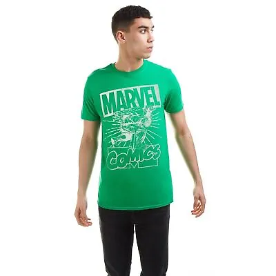 Buy Marvel Comics Mens T-shirt The Hulk Lift S-2XL Official • 10.49£