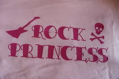 Buy Pink Baby Girl Tee Shirt 'ROCK PRINCESS' 51cm Chest (20 ) 36cm Long (14 ) 1-2yrs • 3.69£