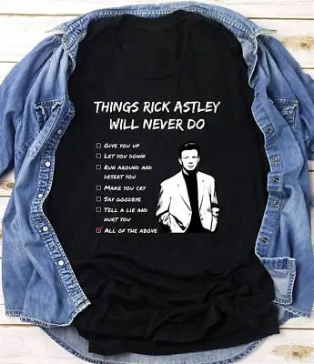 Buy Rick Astley Never-Do T-Shirt: Unique Rick Astley Shirt For Fans • 20.77£