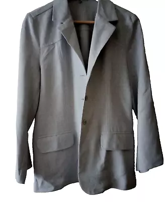 Buy Womens Grey Blazer Jacket Formal Casual Business Wear For Ladies UK Size 14 • 13.98£