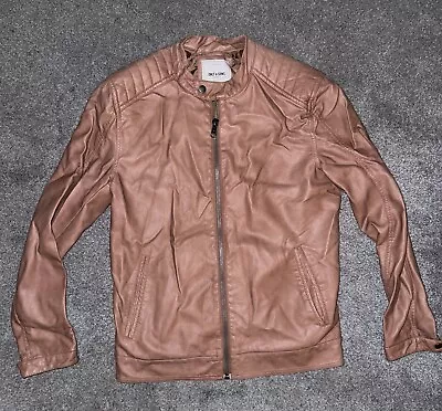 Buy Only & Sons Leather Jacket, Men's Medium, BNWT Good Condition • 5£