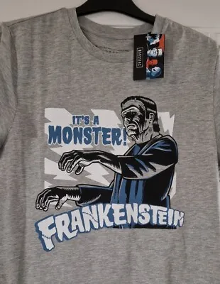Buy Universal Monsters Tshirt Frankenstein Grey Size S • 9.99£