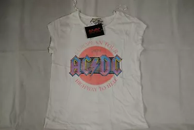 Buy Ac/dc Highway To Hell Tour 1979 Ladies T Shirt New Official Clockhouse C&a Rare • 9.99£
