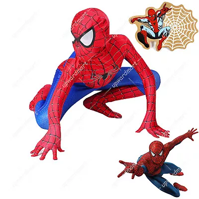 Buy Kids Boy's Cosplay Spiderman Fancy Dress Party Costume Clothes Jumpsuit 3-12 Age • 8.32£