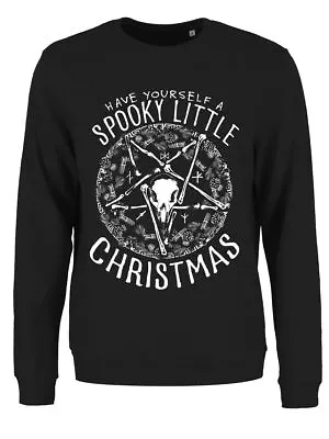 Buy Sweater Have Yourself A Spooky Little Christmas Christmas Jumper Women's Black • 19.99£