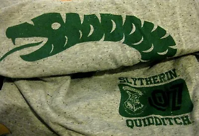 Buy Official Licensed Harry Potter Hogwarts Slytherin Quidditch 07 T-Shirt ~ Large • 19.99£