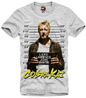 Buy Johnny Lawrence T-shirt  Mugshot  Cobra Cai Karate Kid Miyagi Do Eagle Fang 5527 • 22.78£