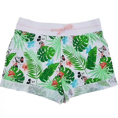 Buy Disney Store Mickey & Minnie Mouse Tropical Hideaway Shorts Palm Ladies L Large • 19.99£