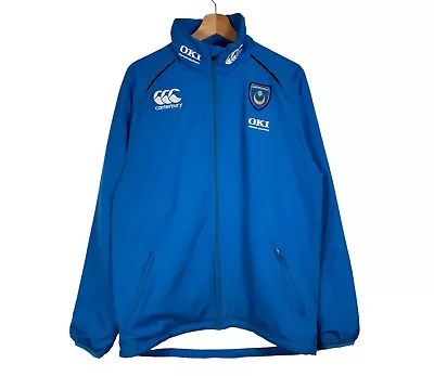 Buy Canterbury Portsmouth Football Club Jacket Top Mens Size M Blue 2008 Training • 34.96£