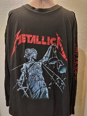 Buy Metallica Shirt Boys Large Black And Justice For All Short Sleeve Rock Metal • 10.24£
