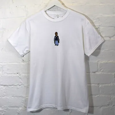 Buy Actual Fact Embroidered Cartoon Omar Little From The Wire T-shirt  • 20£