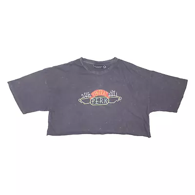 Buy FRIENDS Central Perk Cropped Womens T-Shirt Black M • 9.99£