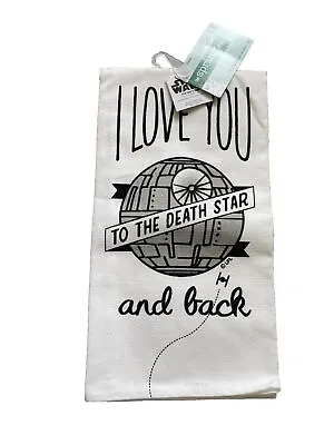 Buy Star Wars Quote Kitchen Hand Towel 19x25 Love You Death Star Planet Merch New • 7.60£