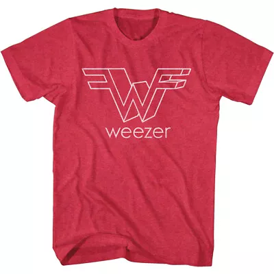 Buy Weezer Big 3D Outline Band Logo Men's T Shirt Rock Music Merch • 40.37£