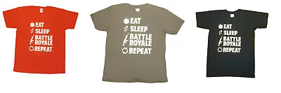 Buy Kids Gamer T-Shirt Eat Sleep Battle Royale Repeat Gaming Ages 12-14 Years • 4.99£