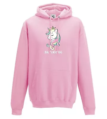 Buy Cute Unicorn Be Unique Hoodie Jumper Girls Gift Present All Sizes Adults & Kids • 14.99£
