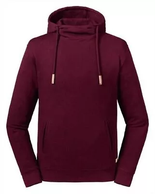 Buy Unisex Fashion Organic High Collar Hooded Sweat Plain Hoodie Top Activewear • 25.60£