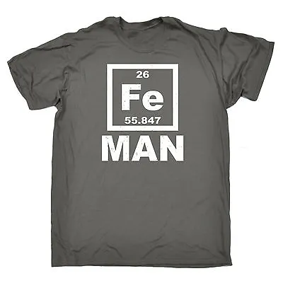 Buy Iron Man Fe T-SHIRT Science Chemistry Humour Nerd Geek Joke Gift Birthday Funny • 12.95£