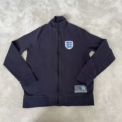 Buy England Full Zip Track Jacket Mens Medium Navy Football • 19.99£