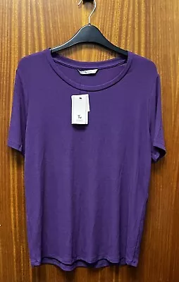Buy Tagged TU Purple T-Shirt Size 14 Bust 38” Length 26” • 5.99£
