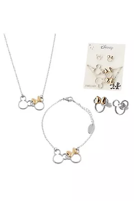 Buy Disney Kids Girls Mickey And Minnie Mouse Jewellery Set • 7.49£