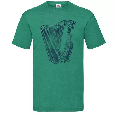 Buy Irish Harp T-shirt Home Nations Ireland Dublin Birthday Gift IRL Football Fan • 14.99£