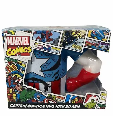 Buy Captain America Mug With 3D Arm Marvel Coffee Tea Mug Cup Ceramic 330ml • 8.99£