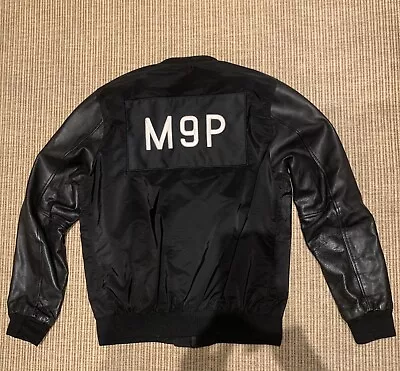 Buy M9P Maison Nine Paris Black Bomber Jacket Size Large • 29£