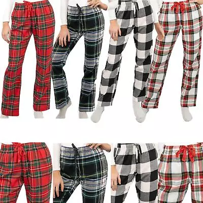 Buy Womens Pyjama Bottom Plaid Pant Old Navy GAP Festive Tartan Cotton Long Cosy • 15.95£
