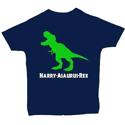 Buy Personalised Name Asuarus Rex Dinosaur Baby, Children T-Shirt, Top • 9.49£