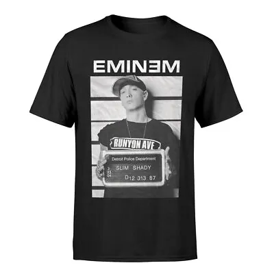 Buy Eminem T-Shirt Arrest Photo Slim Shady Official New Black • 14.95£