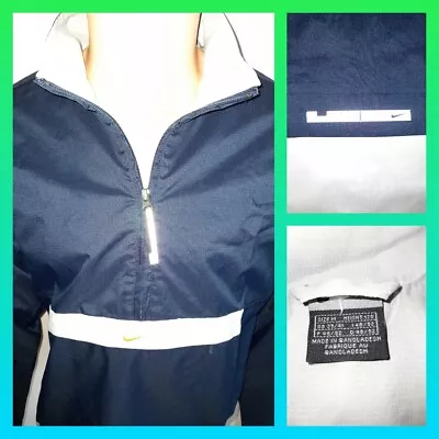 Buy Mens Nike Athletic Pullover Jacket Navy Medium Windbreaker  • 14£