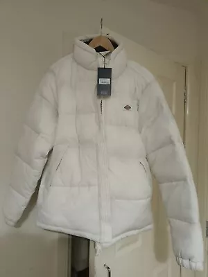 Buy Dickies Puffer Jacket - Mens Size M-white • 45£