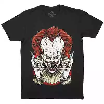 Buy Evil Clown Mens T-Shirt Horror It Dark Spooky Scary Circus Monster P669 • 14.99£