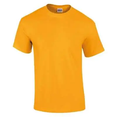 Buy 5 Pack Gildan Mens T Shirt Heavy Cotton  Plain Short Sleeve Casual Top Men GD05 • 19.75£