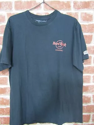 Buy HARD ROCK CAFE SINGAPORE Mens T-Shirt Black Short Sleeve Large Back Graphic  • 13.99£