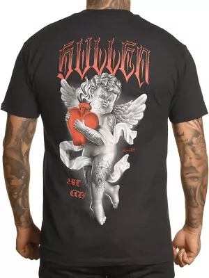 Buy Sullen Sacred Love Tattoo Cherub Black Standard T Shirt M-3XL UK • 28.99£