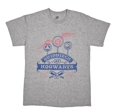 Buy Quidditch At Hogwarts T Shirt Mens Medium Grey • 12£