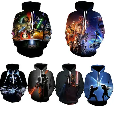 Buy Star Wars 3D Hoodie Pullover Jacket Men Women Teens Sportswear Long Sleeve Tops • 20.99£