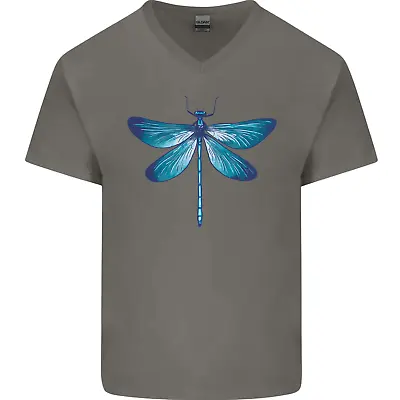 Buy A Blue Dragonfly Mens V-Neck Cotton T-Shirt • 9.99£