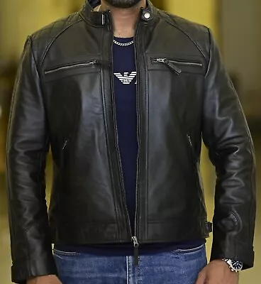 Buy Stylish Real Leather Jacket For Men's • 169.99£