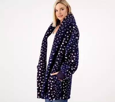 Buy NEW BumbleBella By Jill Martin Women's Petite S Jacket Sherpa Button NVY SnwLprd • 24.97£